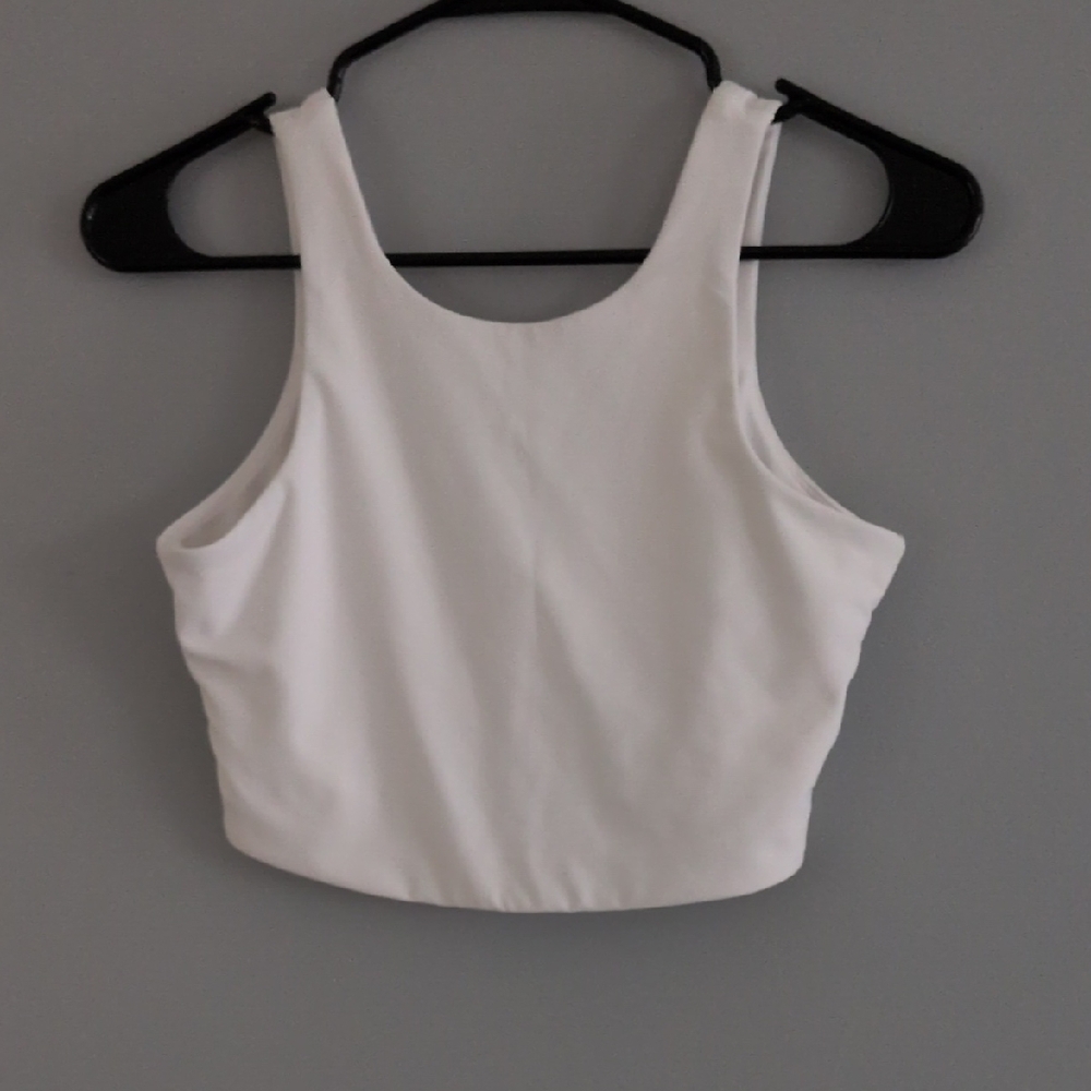 Outdoor Voices White V-Back Sports Bra Size Small‎
